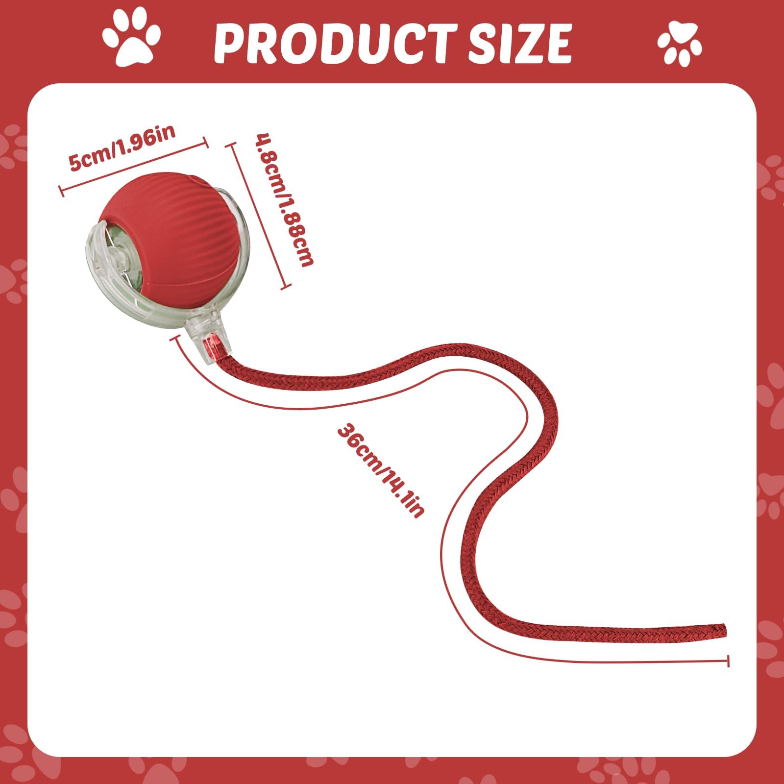 Noaya Smart Automatic Rolling Pet Ball, 360° Interactive Dog Cat Ball Toy, Electric Dog Ball, Chase Mate Cat Toy - Image 2