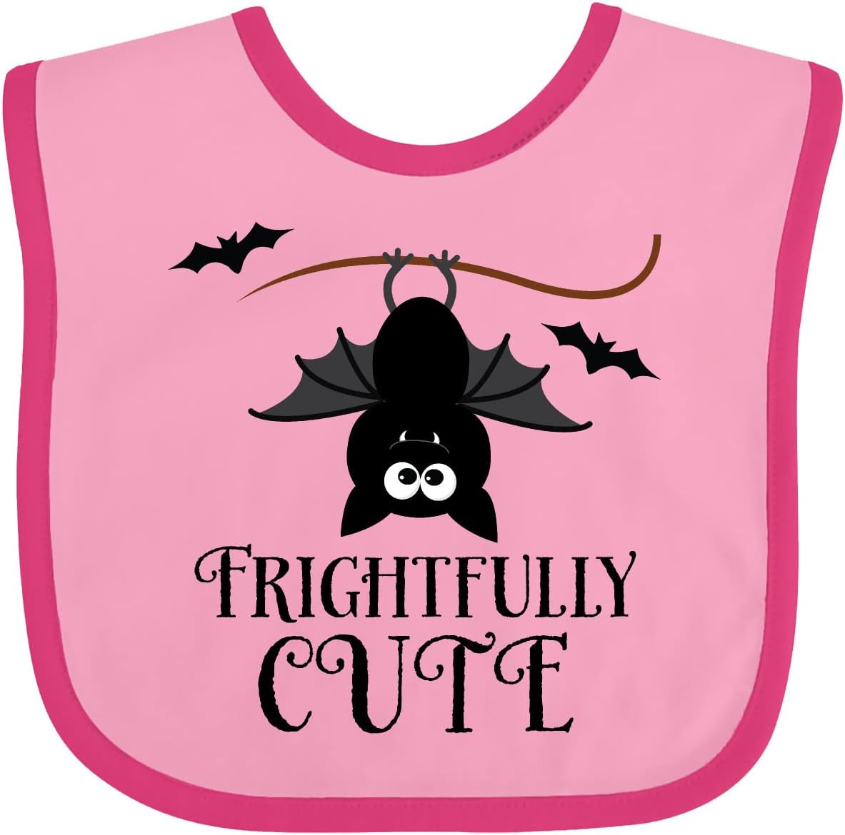 inktastic Halloween Bat Frightfully Cute Holiday Baby Bib