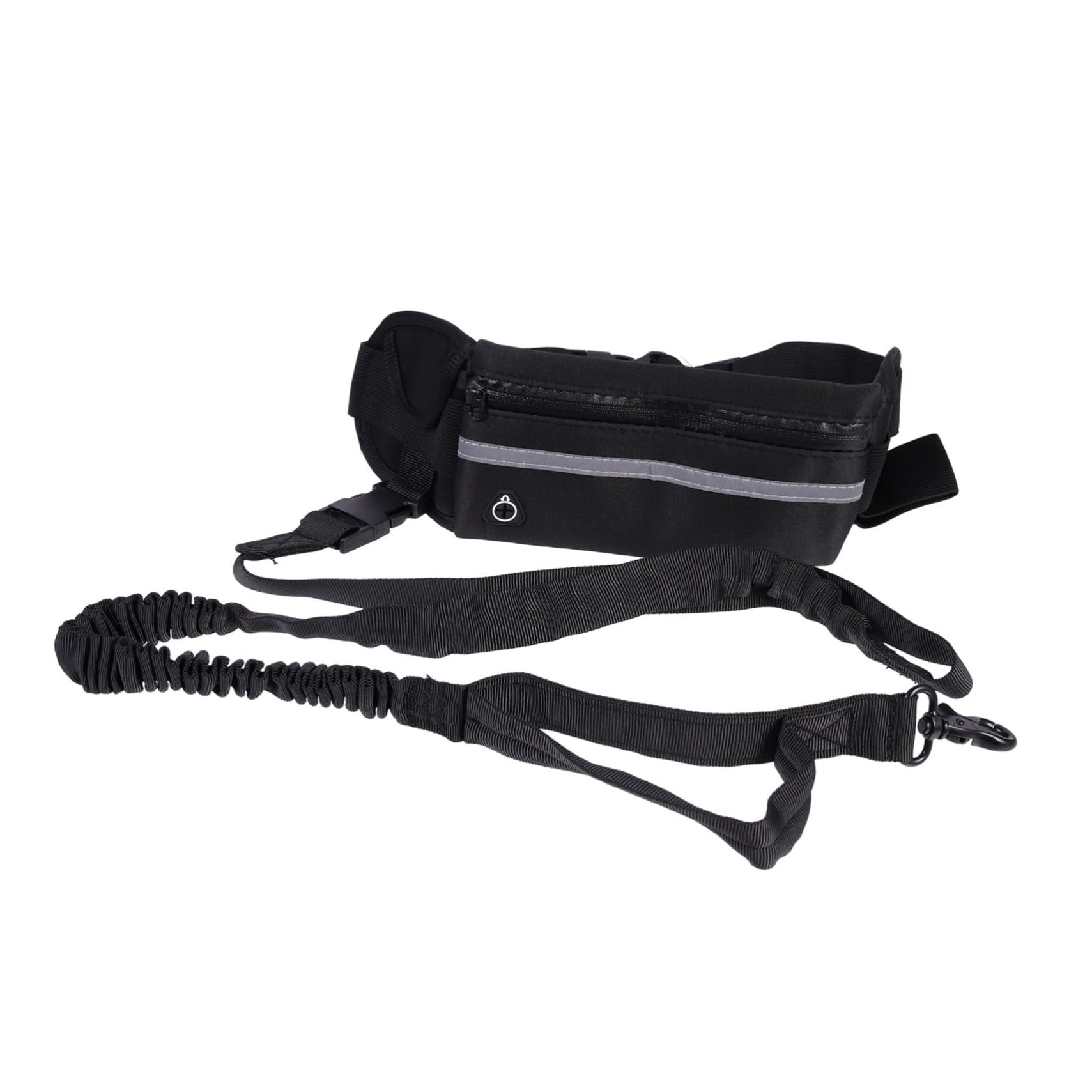 HOLIDYOYO 1 Set Leash for Large Pet Training Pouch Heavy Duty Belt Sports Waist Bag Leash Running Belt Large Waist Running Puppy Pet Walking Rope Black Nylon