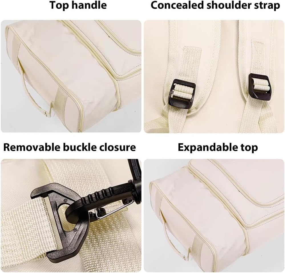 Snowboard Bag with Wheels, Double Rolling Ski Bag, Extendable 160-174CM Ski Bags for Air Travel, Fit Single Ski/2 Sets Skis, Helmet, Jacket&Boots