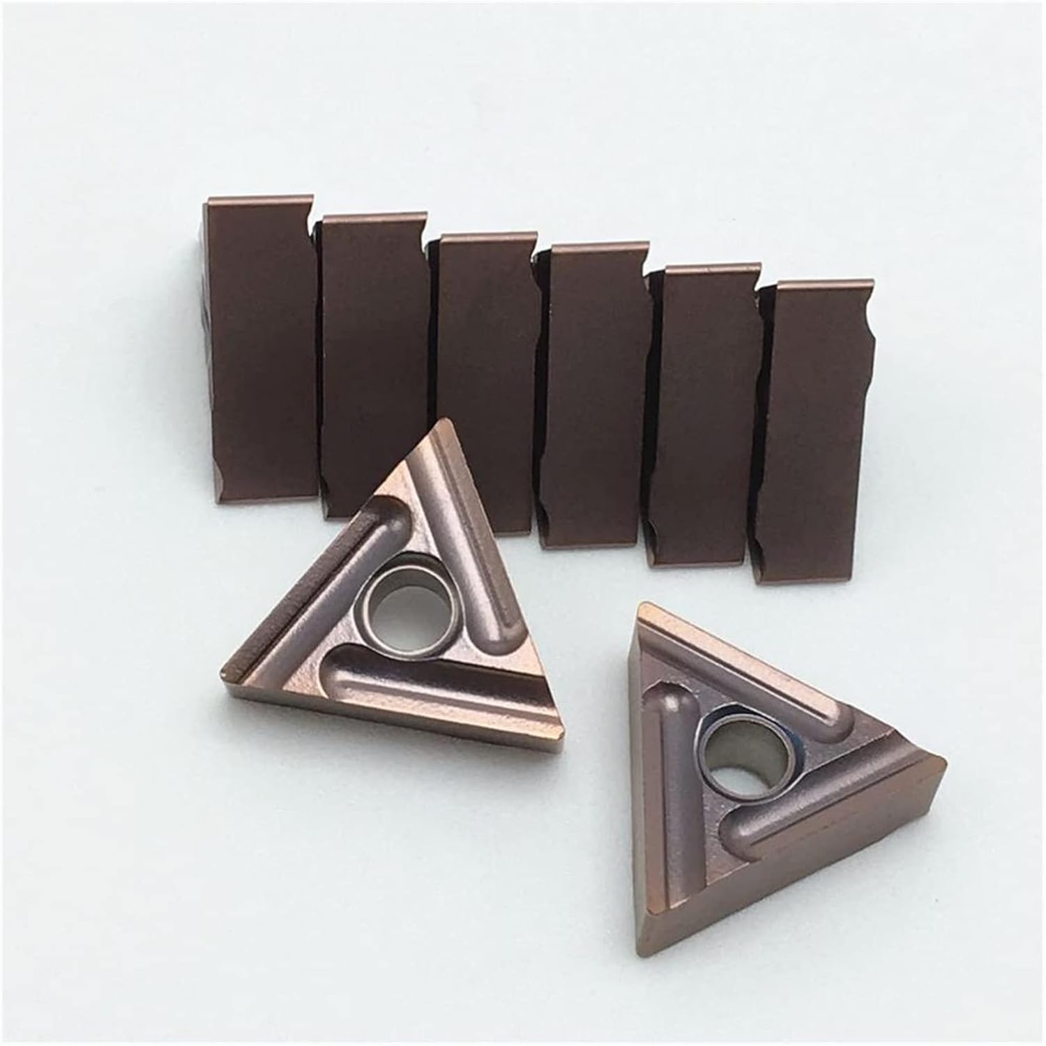 Carbide Tool 10 Pieces Of TNMG160404L ES VP15TF Turning Insert CNC Milling Cutter Milling Cutter Carbide Insert Lathe Tool TNMG 160404L (Angle : TNMG160404L VP15TF, Shank Diameter : 10PCS(1box))