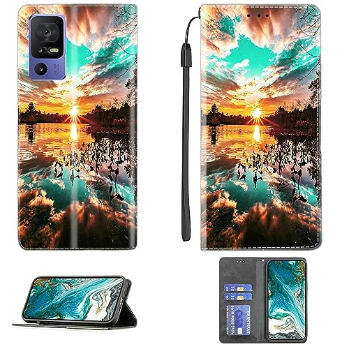 Case for Jitterbug Smart4 Case Compatible with Jitterbug Smart 4 Phone Case Cover PU Leather Kickstand Magnetic Wallet Case CPT37