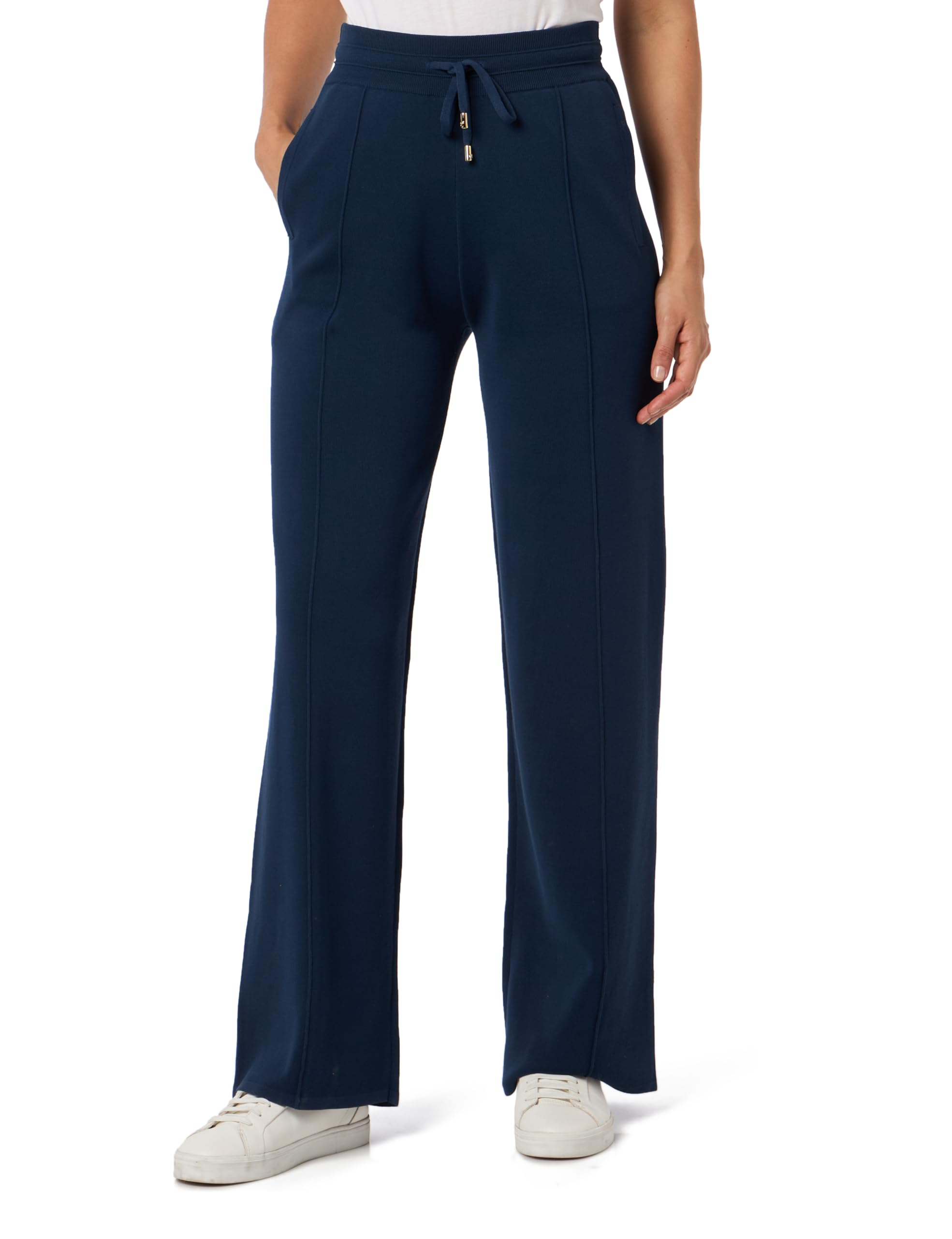 Pinko Gardenia Satinhose mit Sweatshirt-Effekt