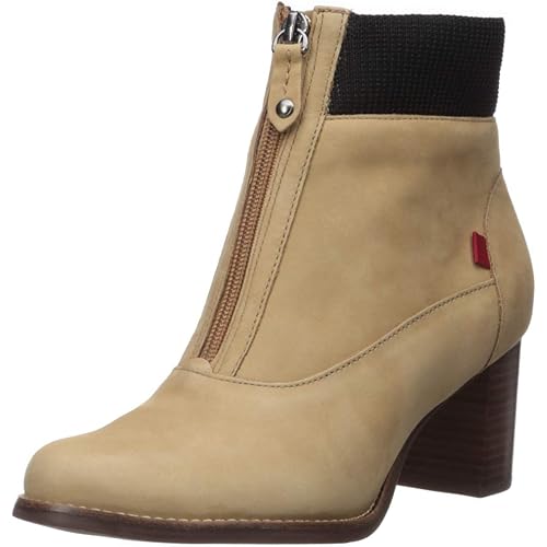 Marc Joseph New York Women's Leather Luxury Ankle Boot with Elastic Detail
