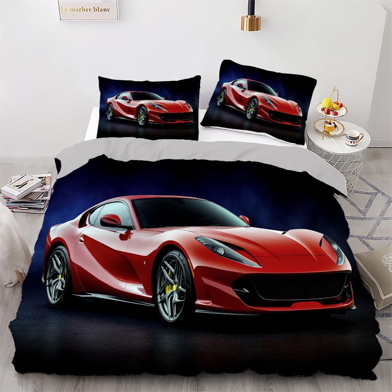 Housse de couette 220x240 Voiture de la Marine, décoration parfaite pour un anniversaire