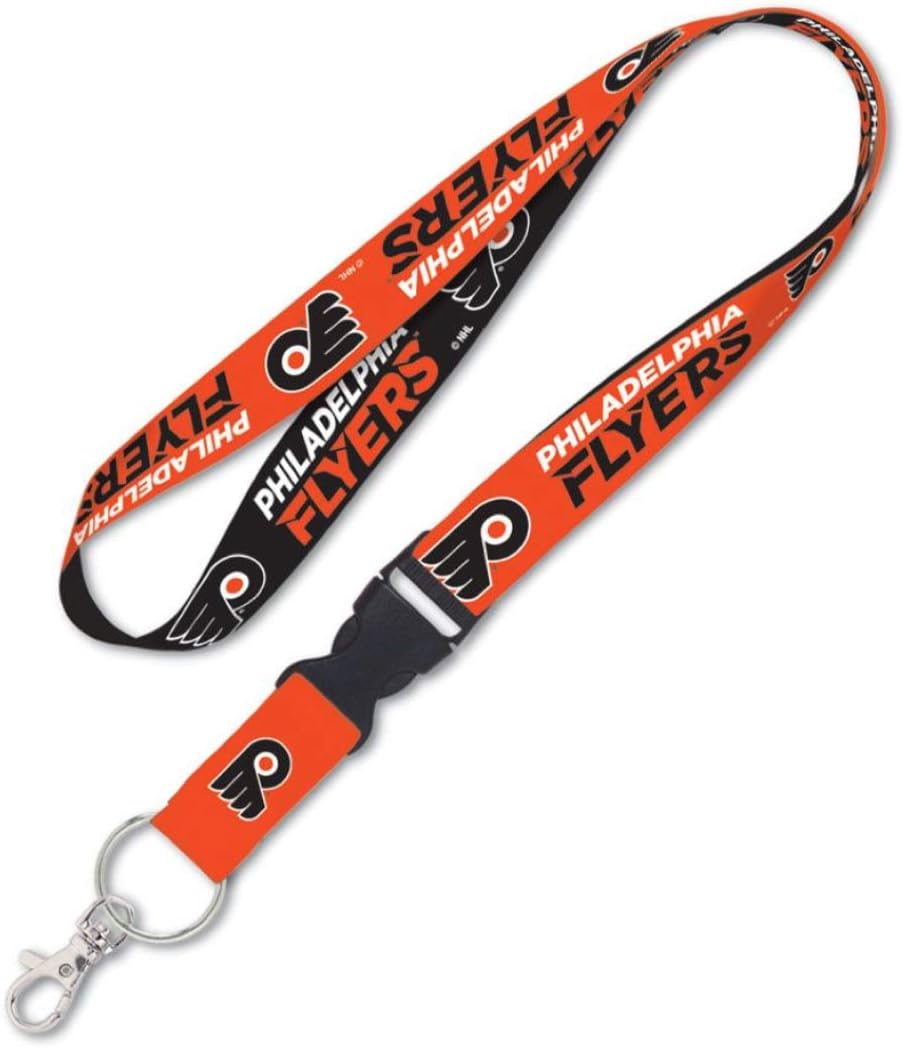 NHL Philadelphia Flyers Hockey 20 Inch Lanyard with Detachable Buckle