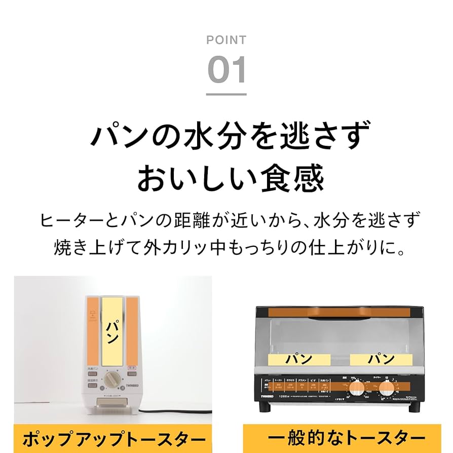 ツインバード ポップアップトースター ホワイト TS-D404W 9n2op2j Amazon.co.jp: TWINBIRD(ツインバード) ポップアップトースター