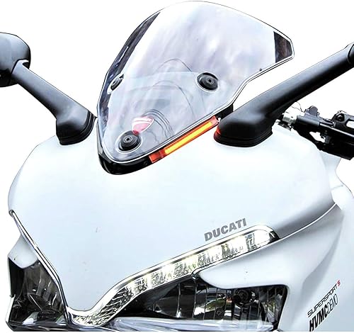 New Rage Cycles Señales de giro delanteras compatibles con el Ducati Supersport 939 (2017 - presente) No gracias!