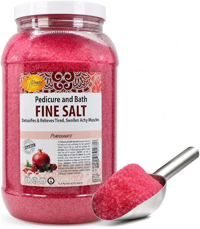 SPA REDI Salon Pedicure Salt Body Scrub Exfoliating & Moisturizing 128 oz