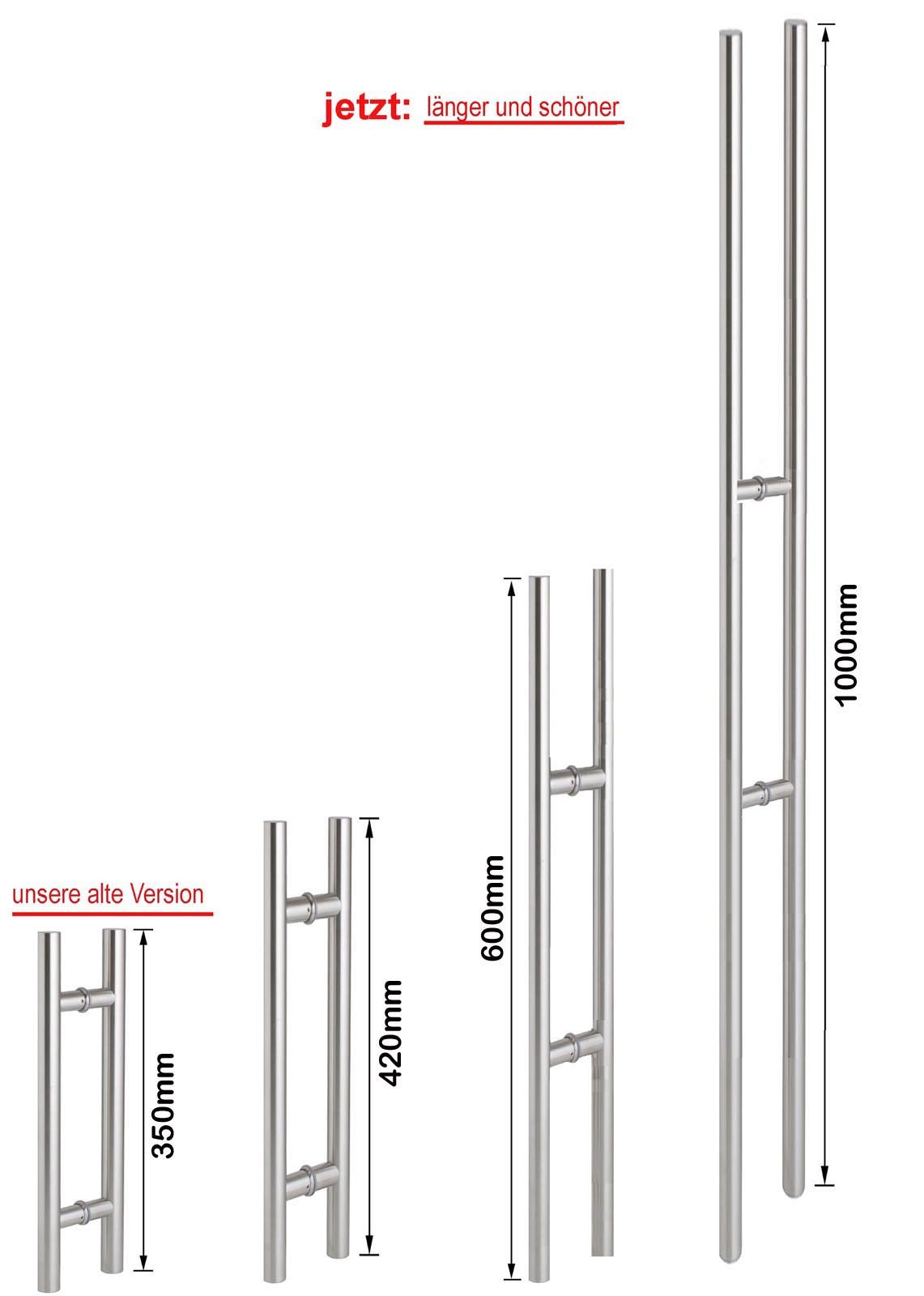 BP1-775-2-420-AS-DPL: Schiebetürsystem doppelflügelig ESG 2x775x2175x8mm Dekor P1, Siebdruck; Schienensystem ALU SlimLine SoftStop; Griffstange rund 420