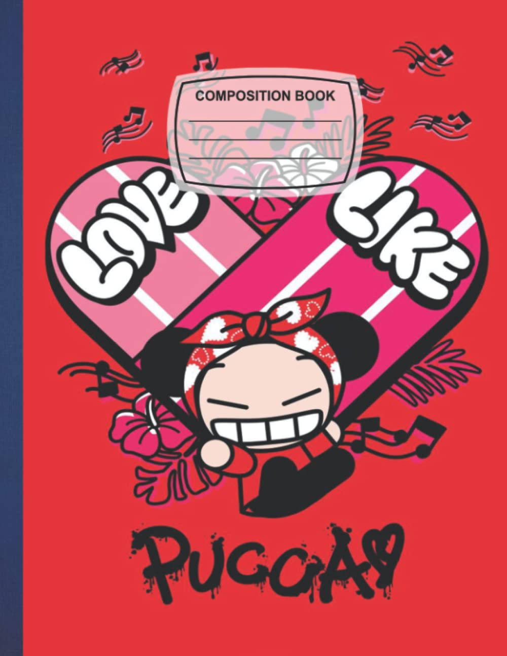 Composition Notebook: Love Like Pucca College Ruled Medium Lined Journal Paper Workbook for School, University, Note Taking System.