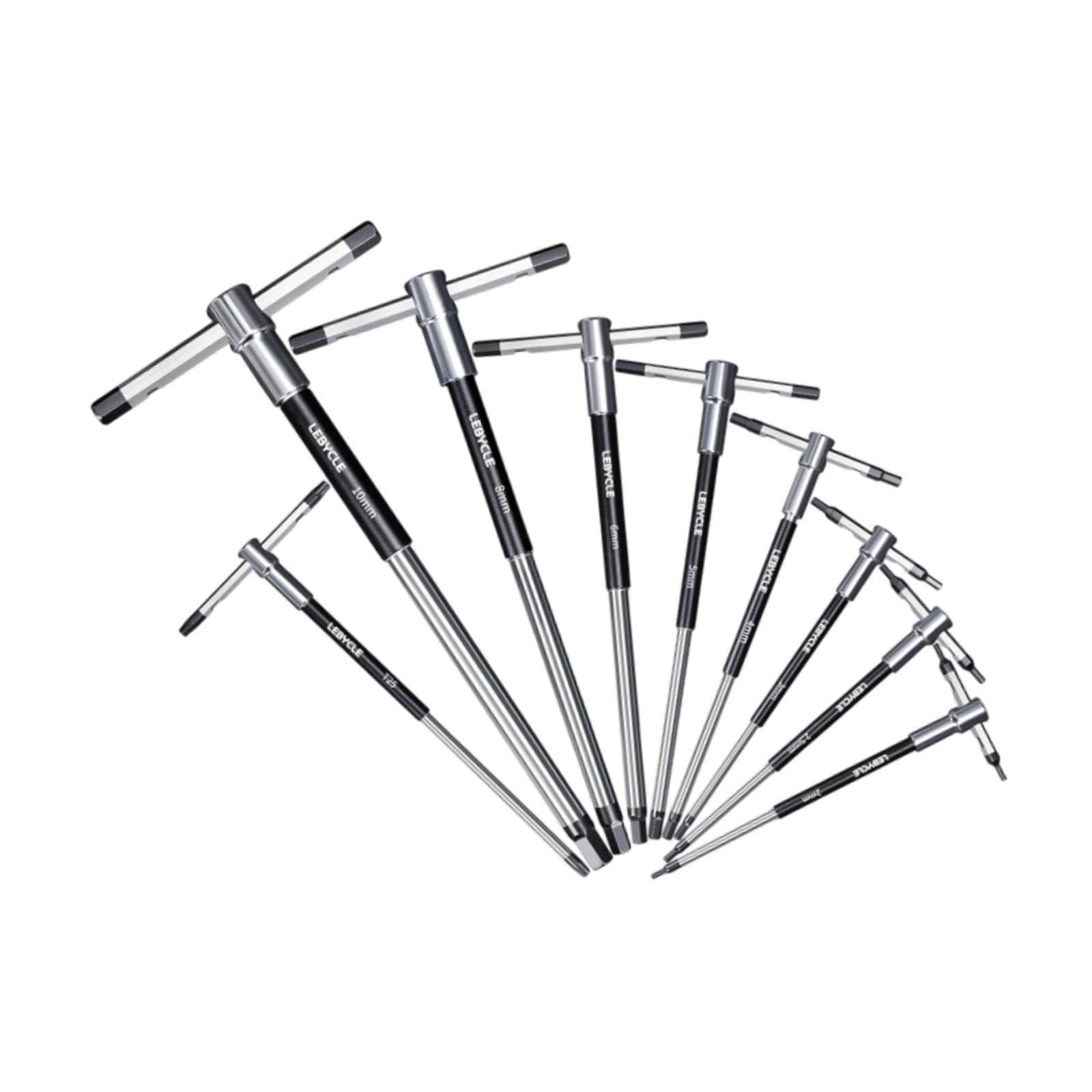 Outils à poignée en T coulissante, Manchon Rotatif, kit d'outils de réparation de vélo, Jeu de clés Allen à clé hexagonale pour vélo
