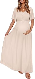 Peauty Fall Maternity Dresses for Women Maternity Photoshoot Dress with ...