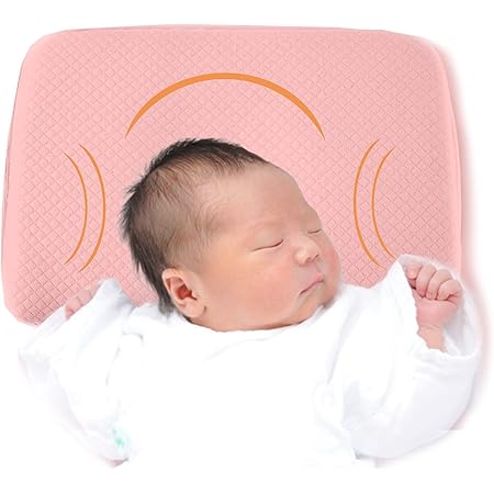 Amazon Happilax ベビー枕 選べる4色 低反発 絶壁 防止 向き癖 もちもち 通気性 綿100 赤ちゃん 枕 まくら ピンク ベビー枕 ベビー マタニティ 通販