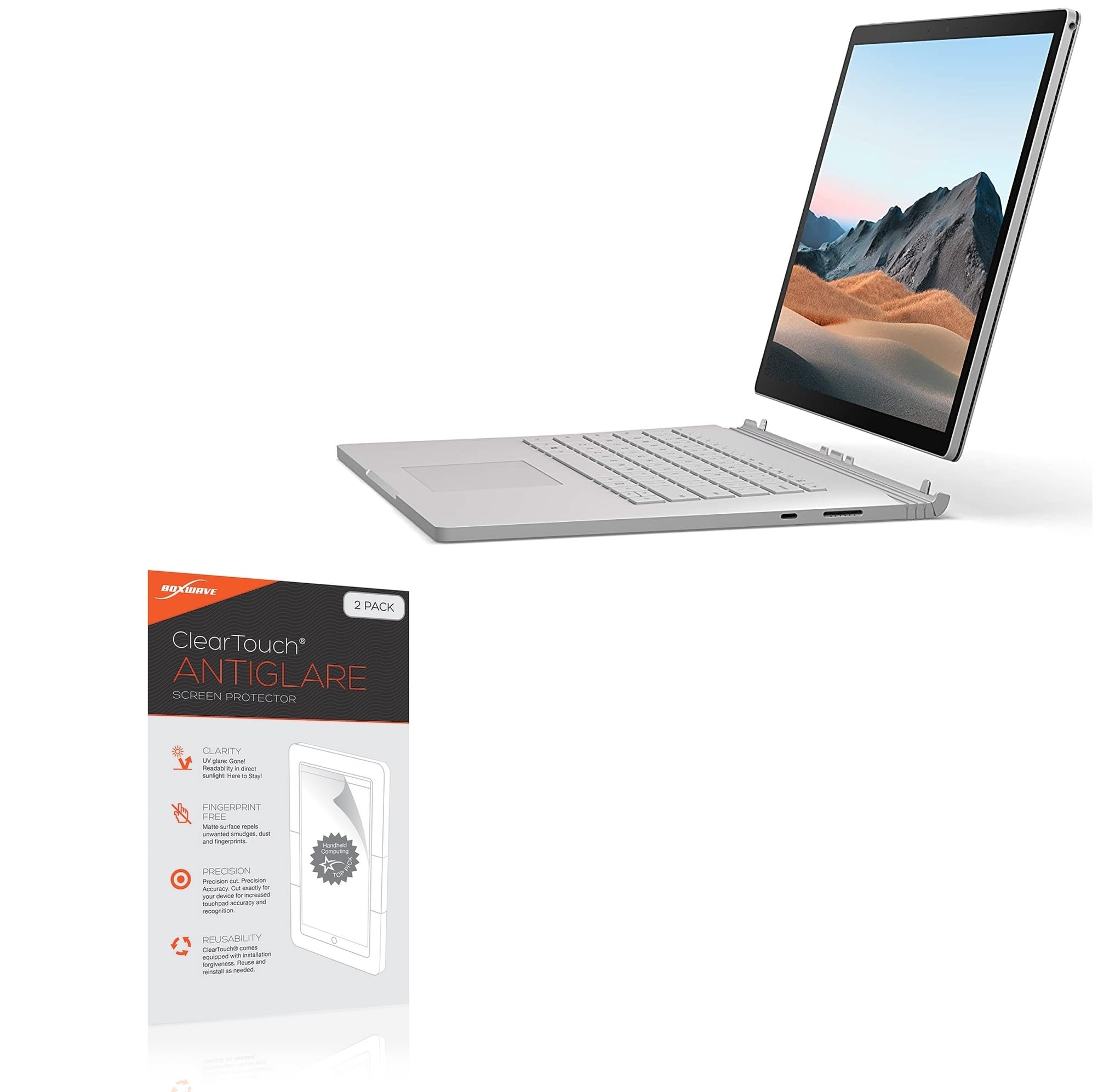 BoxWave Screen Protector Compatible with Microsoft Surface Book 3 (15
