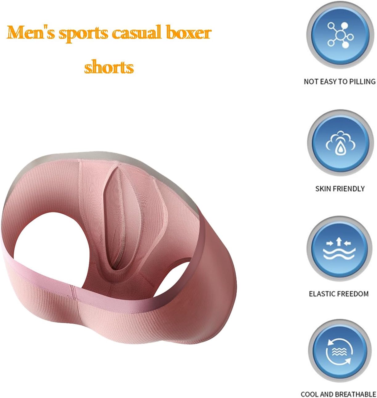 Men Sexy Underwear Open Front Boxers Shorts Penis Pouch Soft Panties Sports Underpants