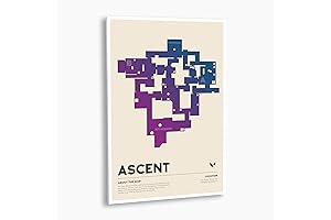 Ascent Map Poster: Perfect Cosmic Decor for Gamers