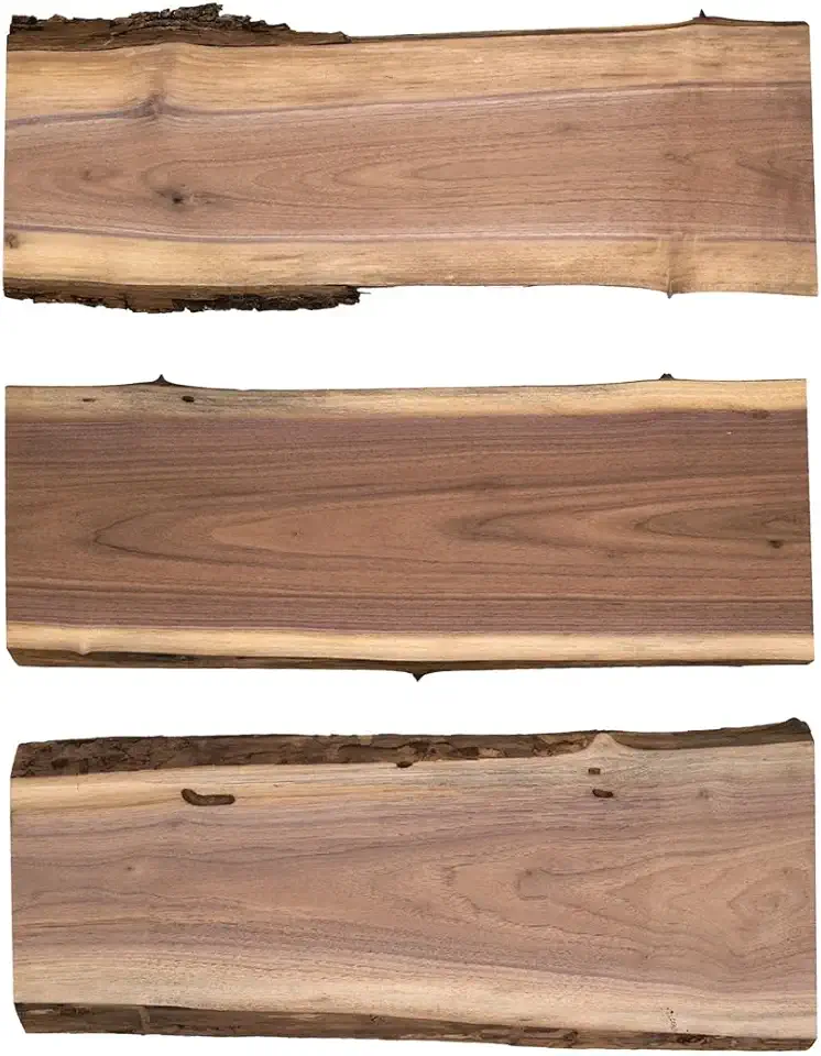 Walrus Oil Live-Edge Walnut Slabs 3-Pack 18 x 5–8 x 7/8 in