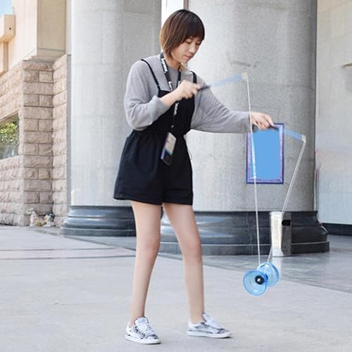Miniatura 3 de Newmind Diabolo WSticks Juego De Circo Tradicional Chino Yo Yo Malabarismo Juguete 4.7 in - Azul