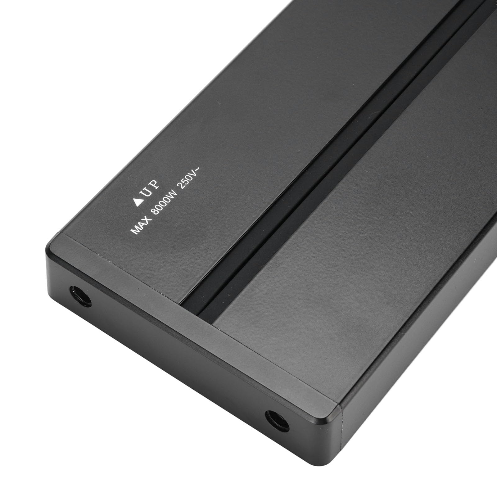 Aramox Listwa Zasilająca do Montażu na ścianie, Stop Aluminium, Zdejmowana Szyna 8000 W, Idealna do Użytku Domowego i Biurowego (2 gniazda uniwersalne 13A 3250W + 1 złącze USB)