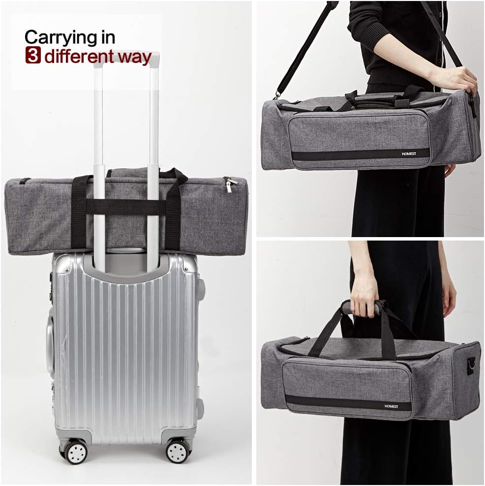 HOMEST Carrying Case with Large Pocket, Compatible with Cricut Explore Air 2, Cricut Maker, Silhouette CAME03, Grey