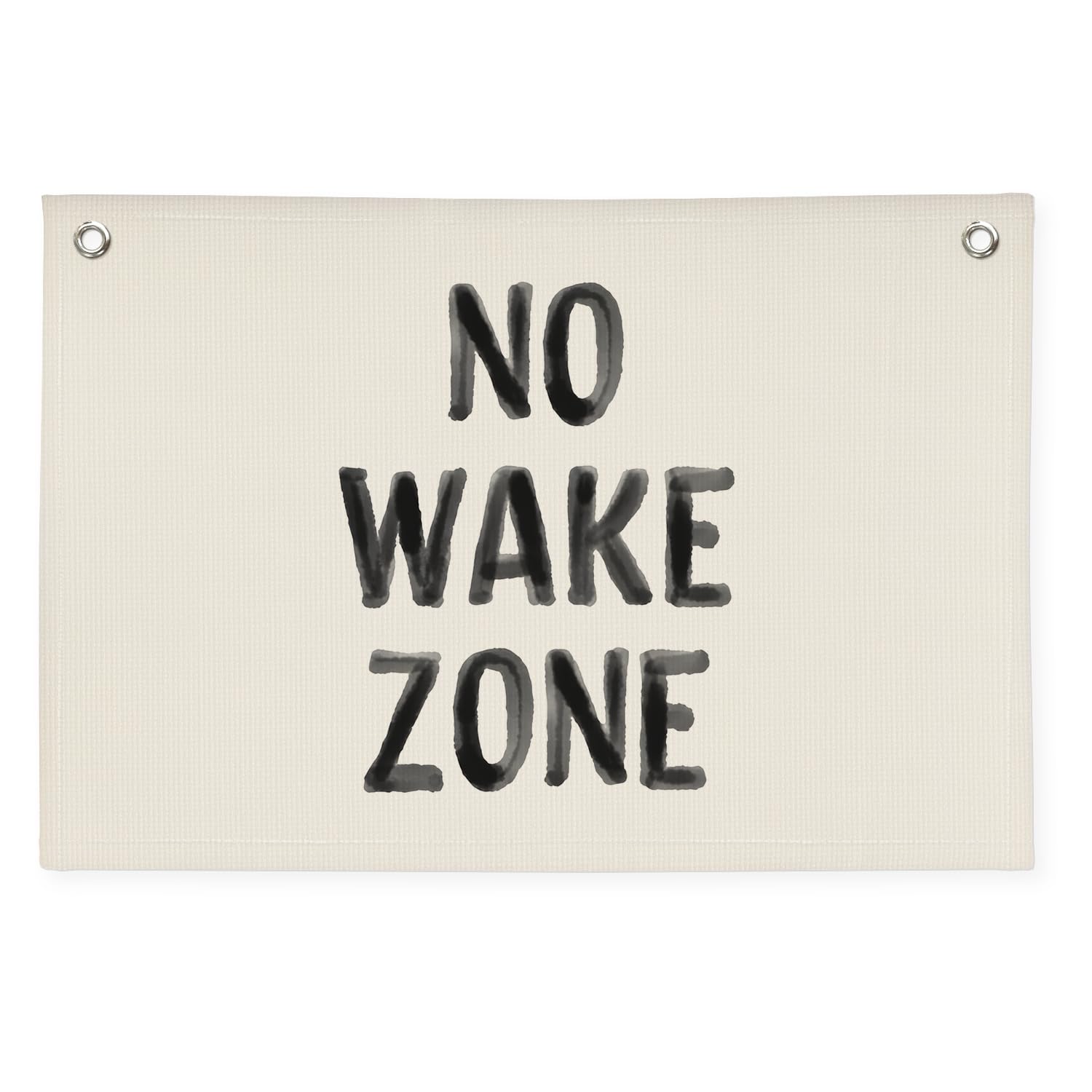Kids Room Decor No Wake Zone Surf Nursery Playroom Decor Canvas Banner,Coastal Baby Room Decor,Beach Nursery Decorations,Lake House Nautical Wall Hanging Flag Canvas Banner 30x20 Inch