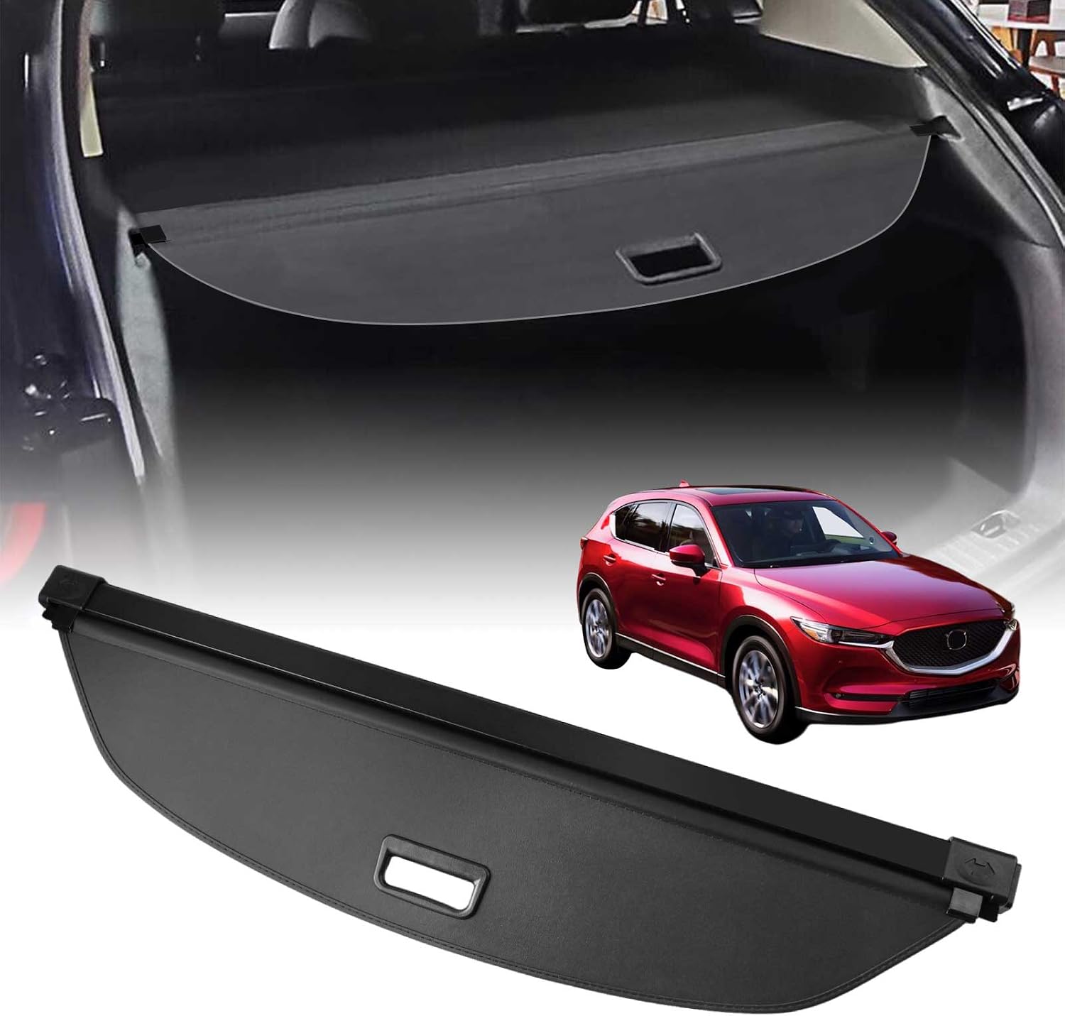 for Mazda CX50 Cargo Cover - Tesmirror Trunk Cover for Mazda CX-50 2025 2024 2023 Accessories Cargo Security Shade Cover for Mazda CX 50 Accessories, Leather