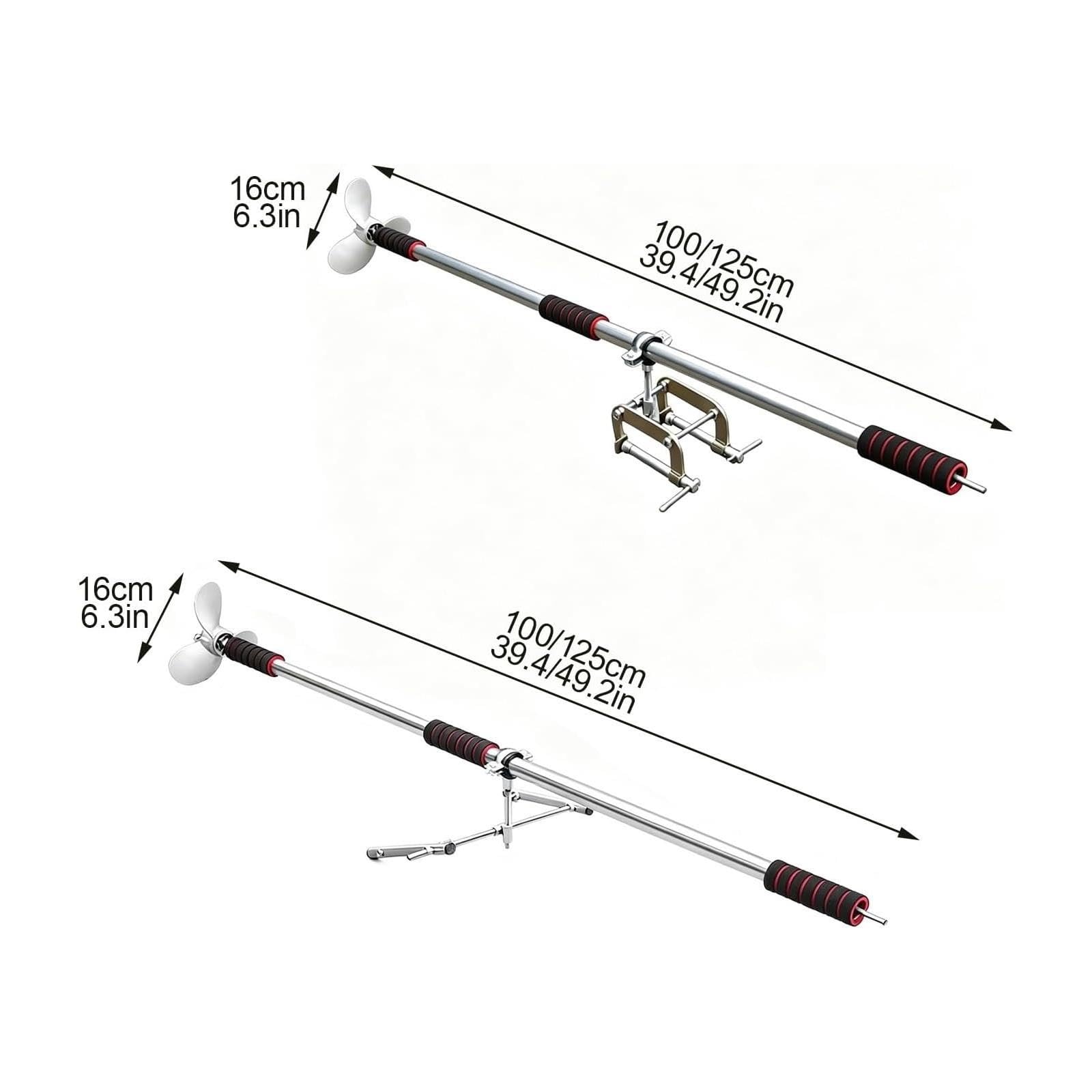 PAKMEZ Motor de Arrastre Portátil Ligero, Motor Fueraborda Taladro de Man