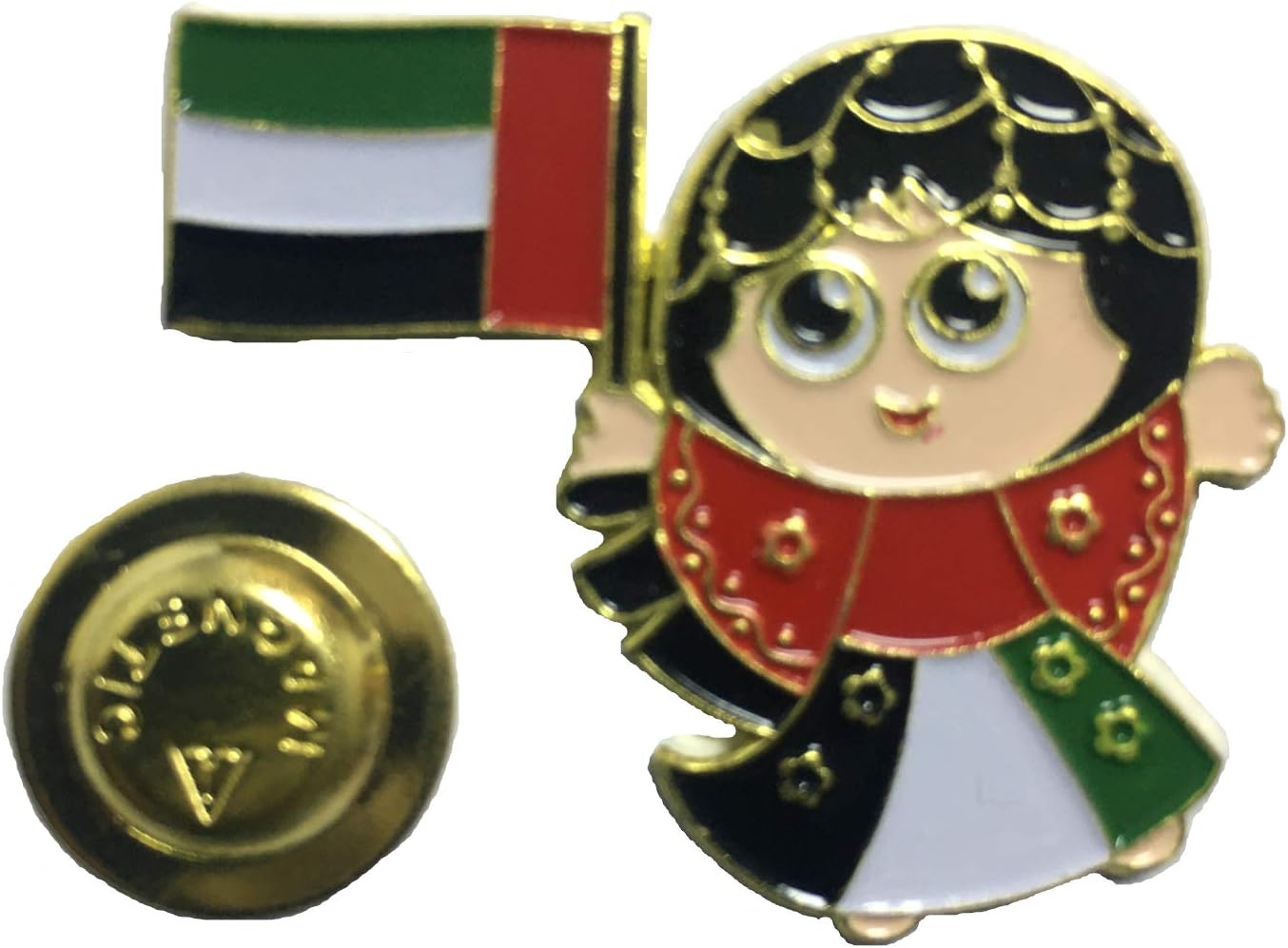 UAE National Flag Day Magnetic Pin Badge