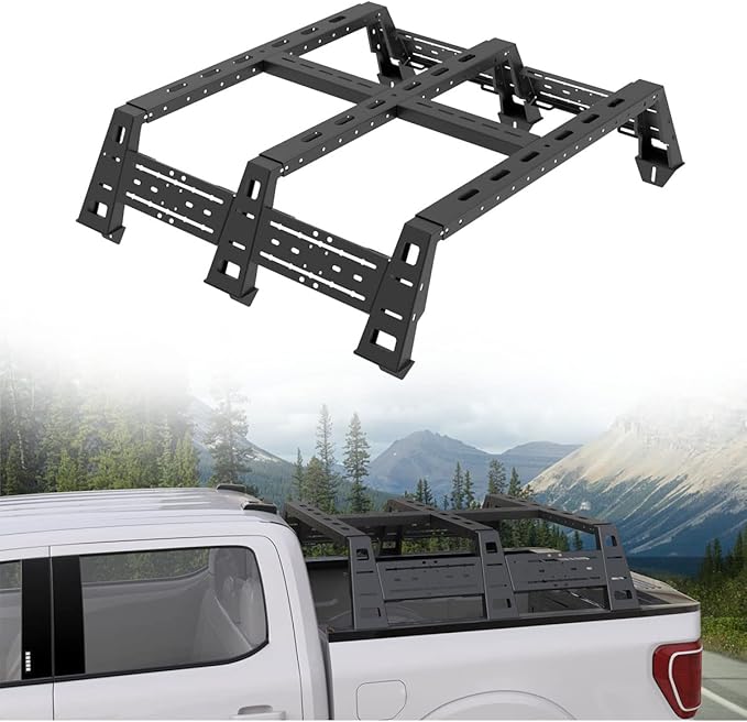 MELIPRON High Overland Truck Bed Rack Fit for Jeep