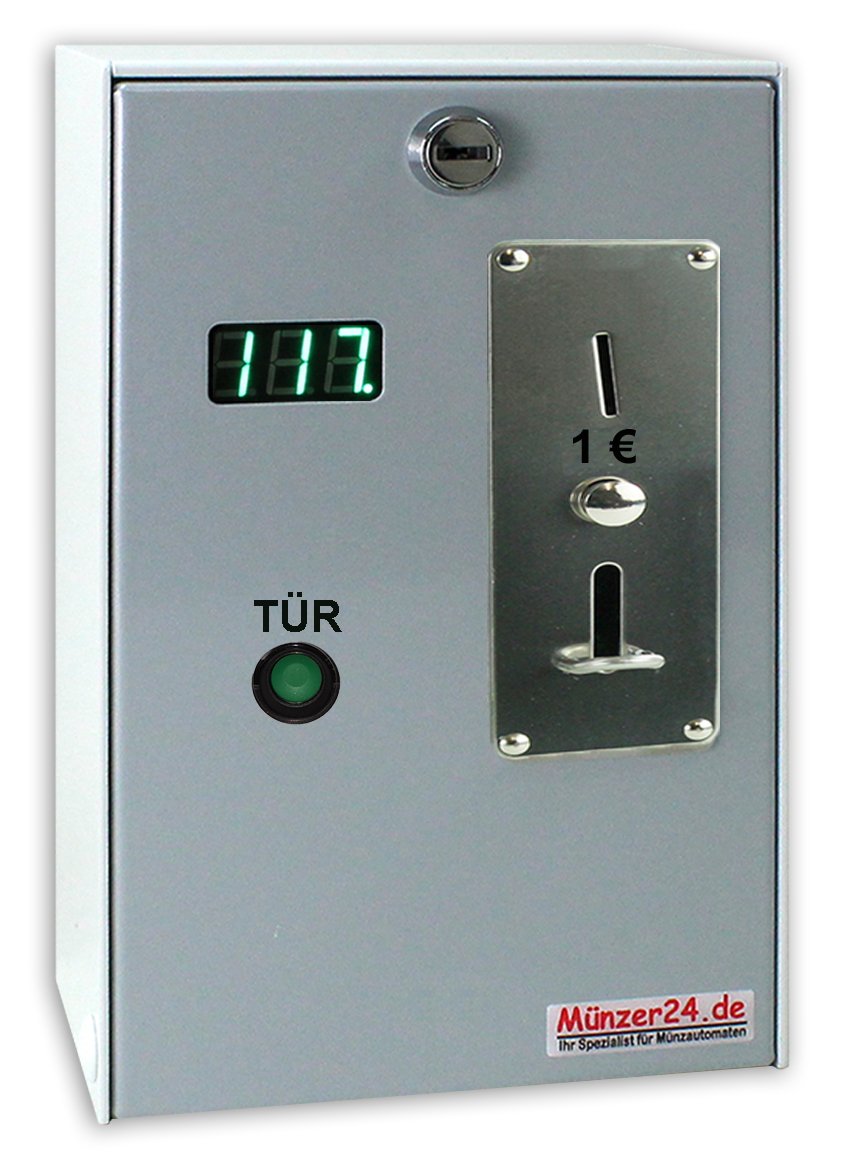 Münzautomat Beckmann EMS 57 MP TE, ideal für Waschmaschinen, Münzprüfer für 1 Euro