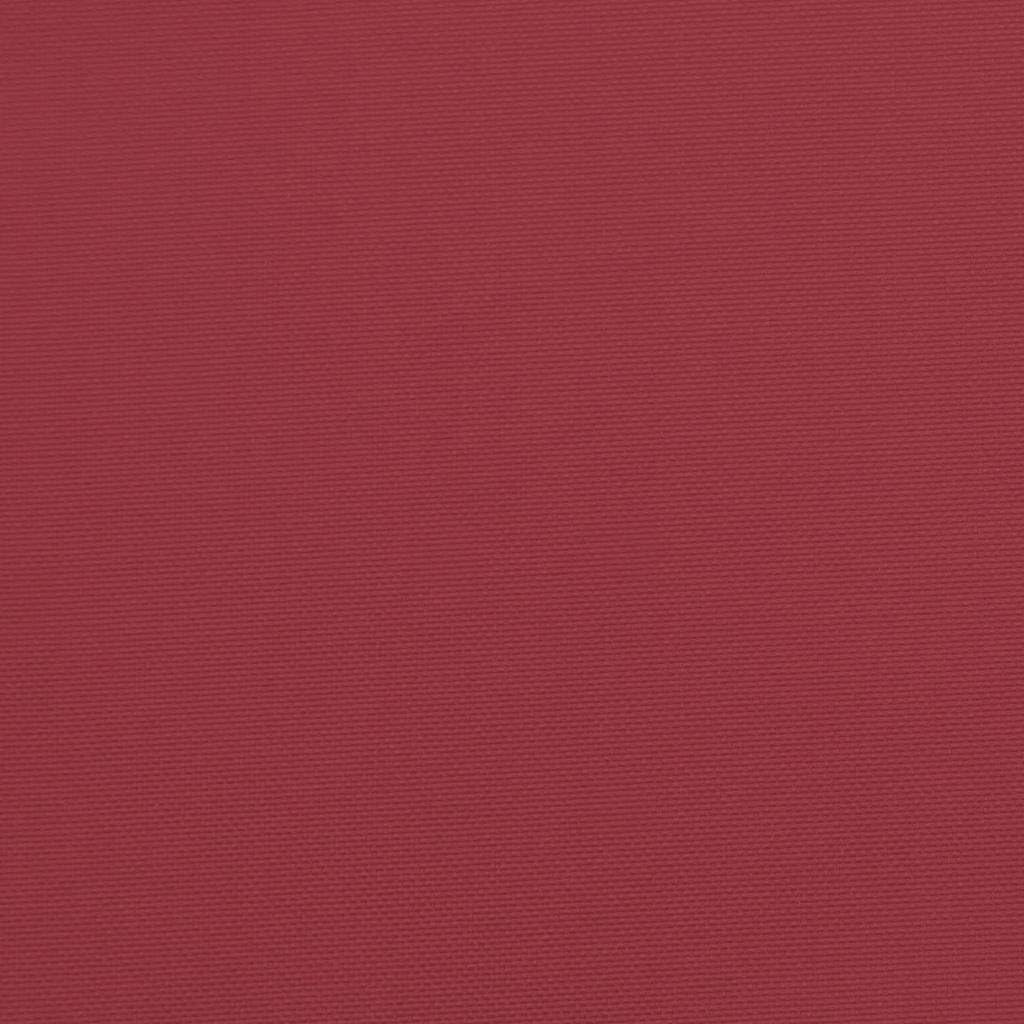 Nakładka na leżak i nakładka z tkaniny Oxford w kolorze czerwonego wina, 200 x 60 x 3 cm, na akcesoria do mebli ogrodowych z miękkim wypełnieniem i antypoślizgowym wzornictwem