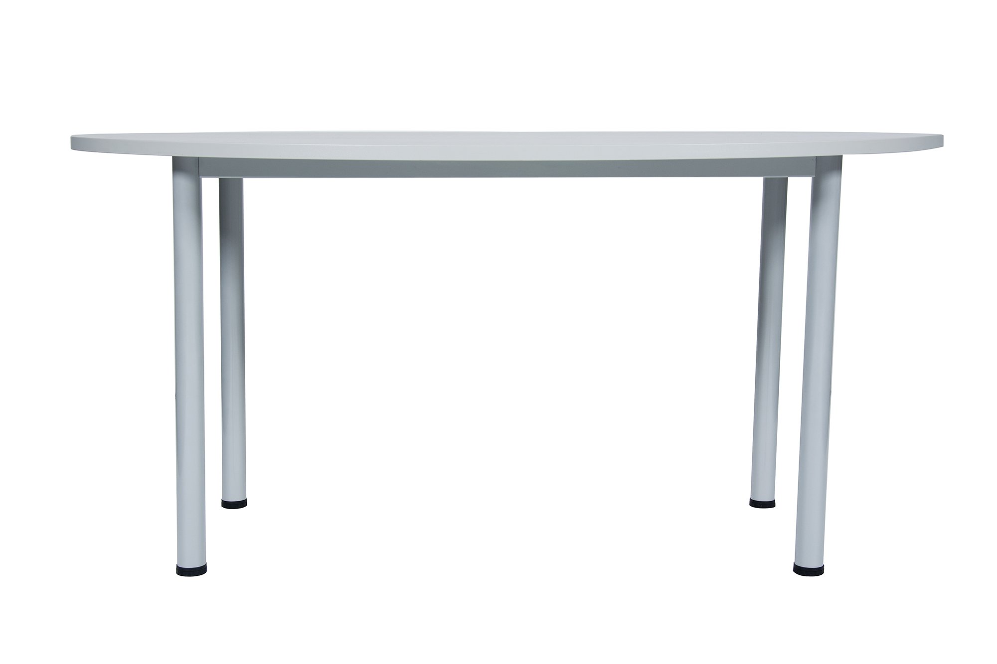 Besprechungstisch Schreibtisch Konferenztisch Oval Tisch Büromöbel Schreibtische (Lichtgrau, 170 x 110)
