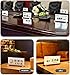 ECKEK Desk Name Plate Holder, Acrylic Sign Holder for Table Display, Wood Base Double Sided Nameplate 200*90MM/7.87x3.54 inches