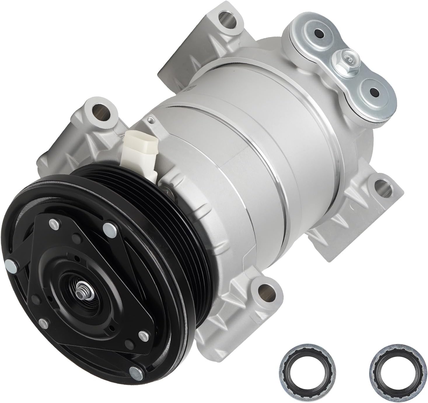 TadaMark A/C Air Conditioner Compressor With Clutch fit for Chevy Express & GMC Savana 1500/2500/3500 1996-2000, for Blazer S10 1998-2004, for Jimmy 1999-2002, 4.3L 5.0L 5.7L, W/O sensor on the back