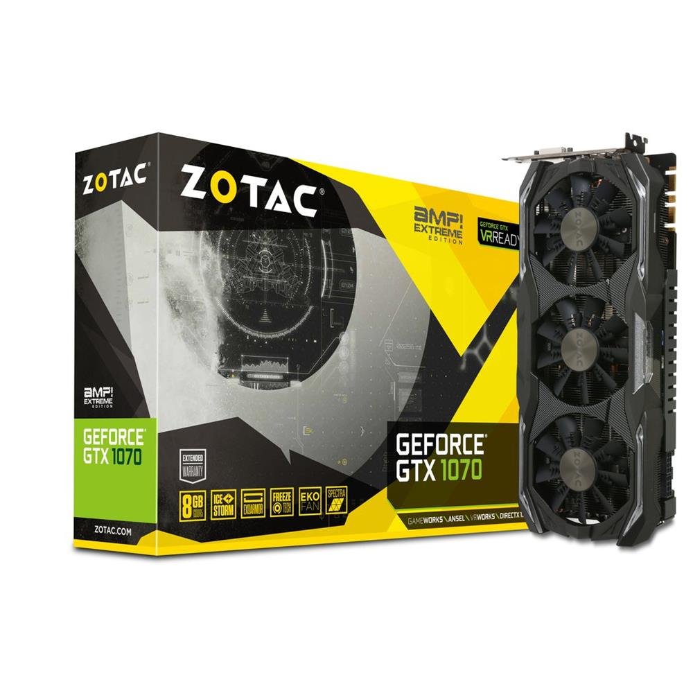 ZOTAC GeForce GTX 1070 8GB グラフィックボード Amazon.com: ZOTAC GeForce GTX 1070 AMP! Extreme, ZT-P10700B-10P