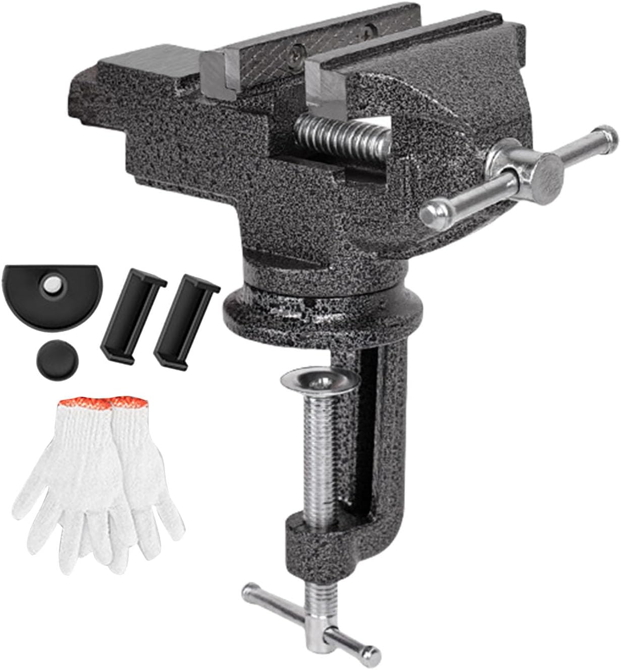 360 Rotation Vise Woodworking Table Cast Steel Household Tool Black Mulitifuncation Working Table Grinder Clamping Small Workbench