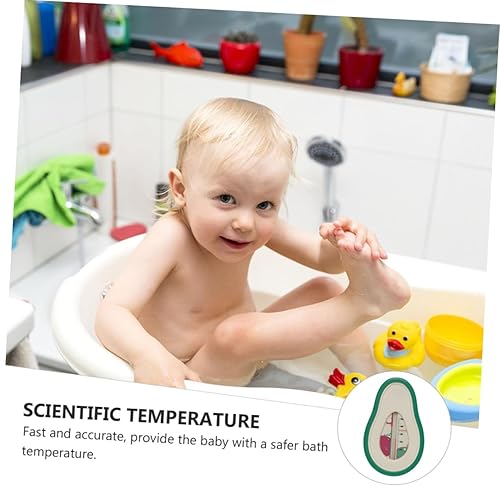 Miniatura 4 de BESPORTBLE Termómetro flotante de baño de aguacate para bañera y piscina con pantalla de temperatura, divertido diseño flotante para baño de agua y