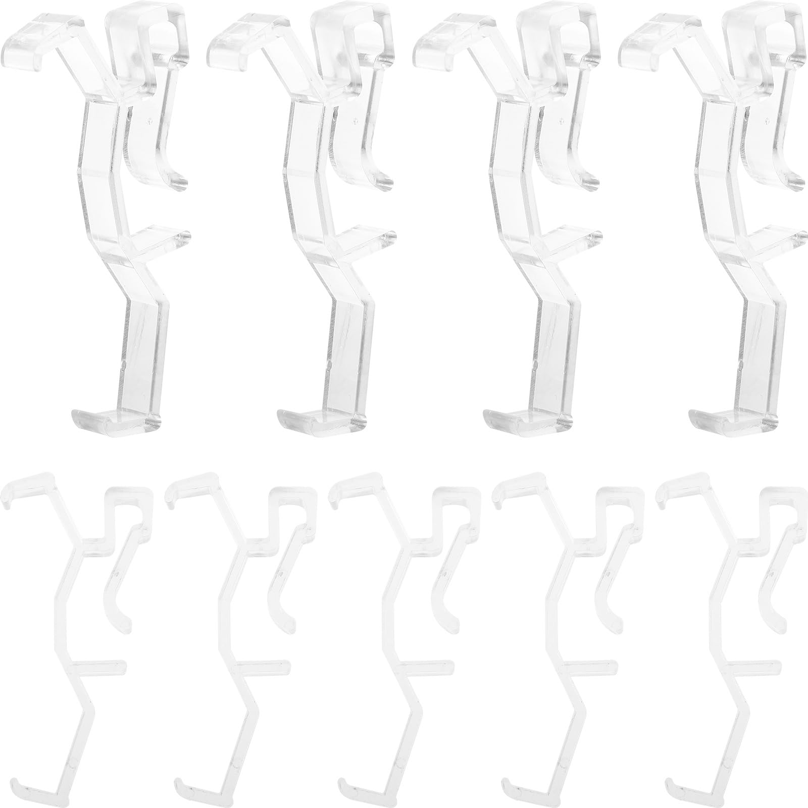 20pcs Blinds and Valance Clips Window Blind Accessory Valance Clamps Plastic Valance Clips Blind Clips for Valance Wear-Resistant Blind Clips Valance Installation Tool Blind Clamp
