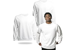 Double Design Polyester Adult Crewneck Sweatshirt for Sublimation