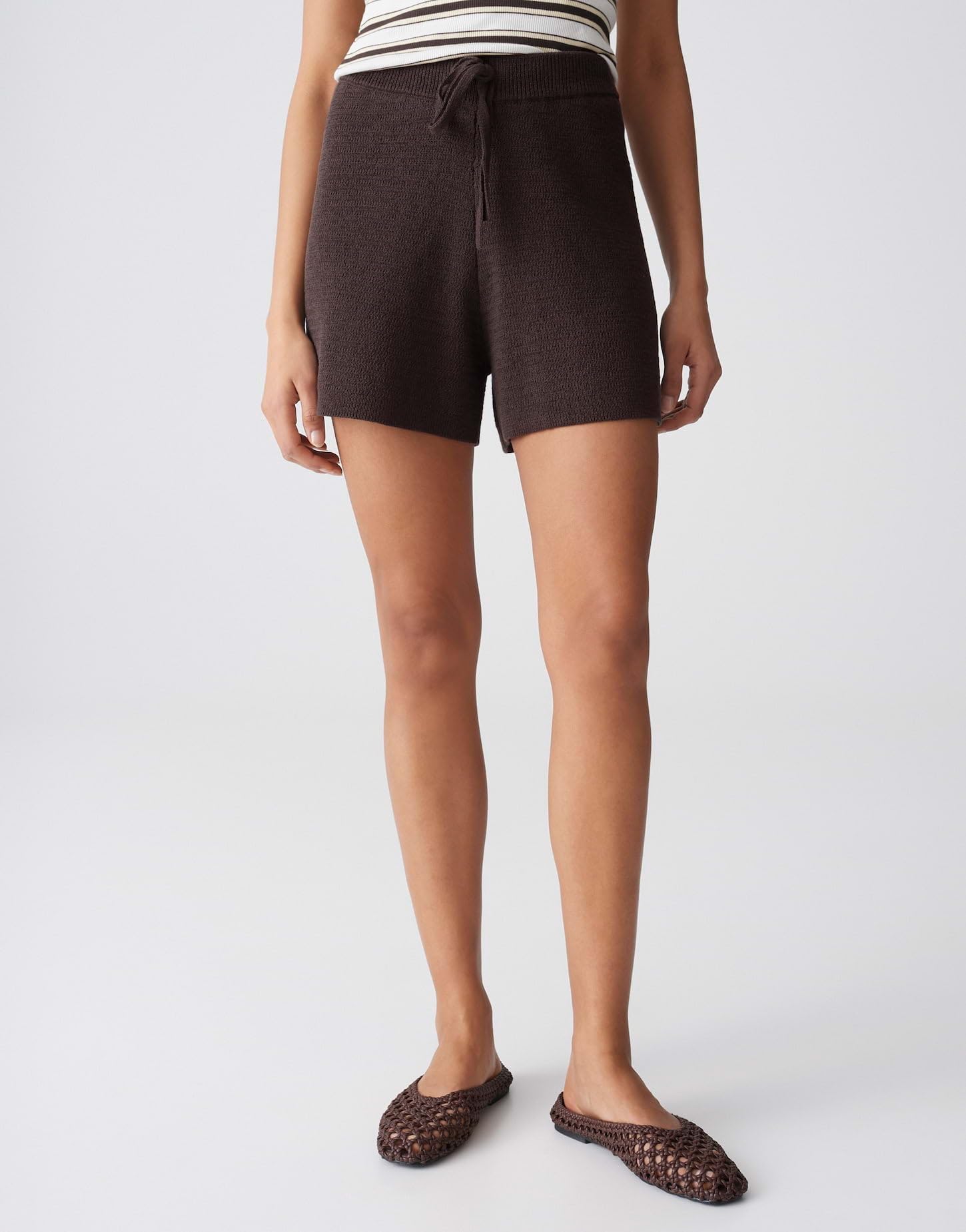 OPUS Damen Shorts | MAADOW Resort Strickshorts im Baumwollmix