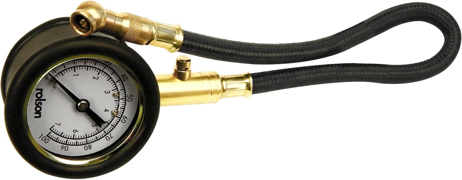 Rolson 42973 Tyre Pressure Gauge, One Size Automotive