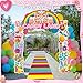 4Pcs Sweet Candyland Party Decorations Candy Door Covers Christmas Hanging Banner Backdrop Candy Land Store Porch Sign Colorful Runner Rug Background Photo Prop for Baby Shower Birthday Party Supplies