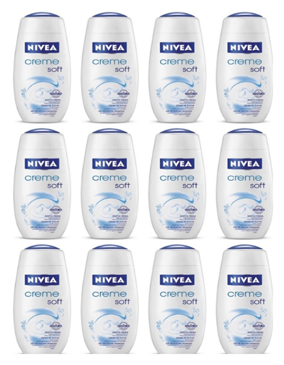 12 x NIVEA Dusch Schaum Creme Soft 250 ml