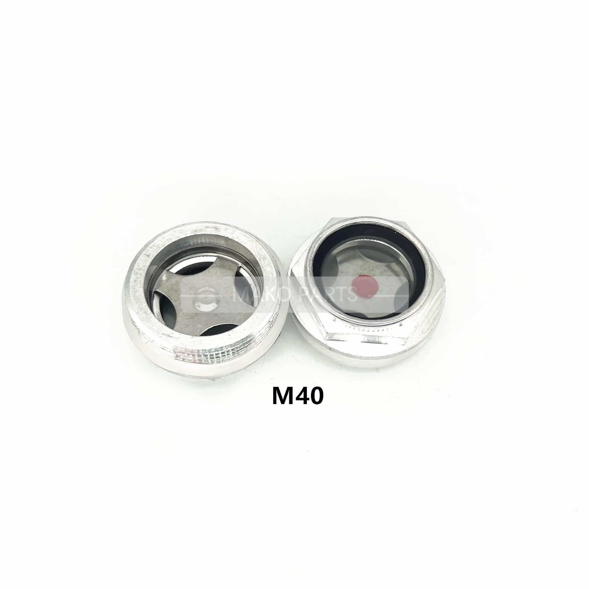 2PCS Oil Level Gauge Sight Glass for Vacuum Pumps Fits Leybold Rietschle Becker (M40)