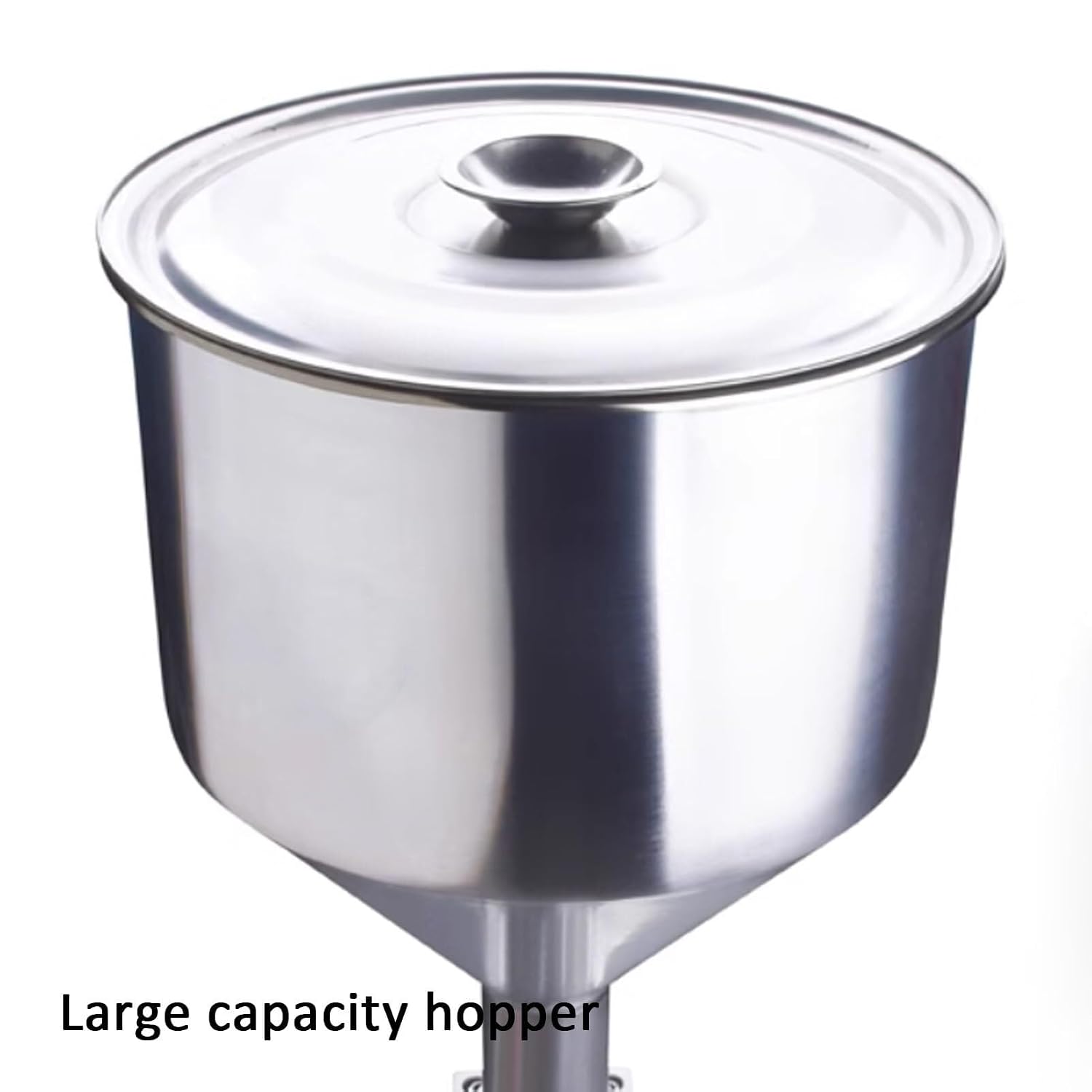 Bottle Filling Machine Stainless Steel, Adjustable Bottle Filler Machine with Hopper(10)