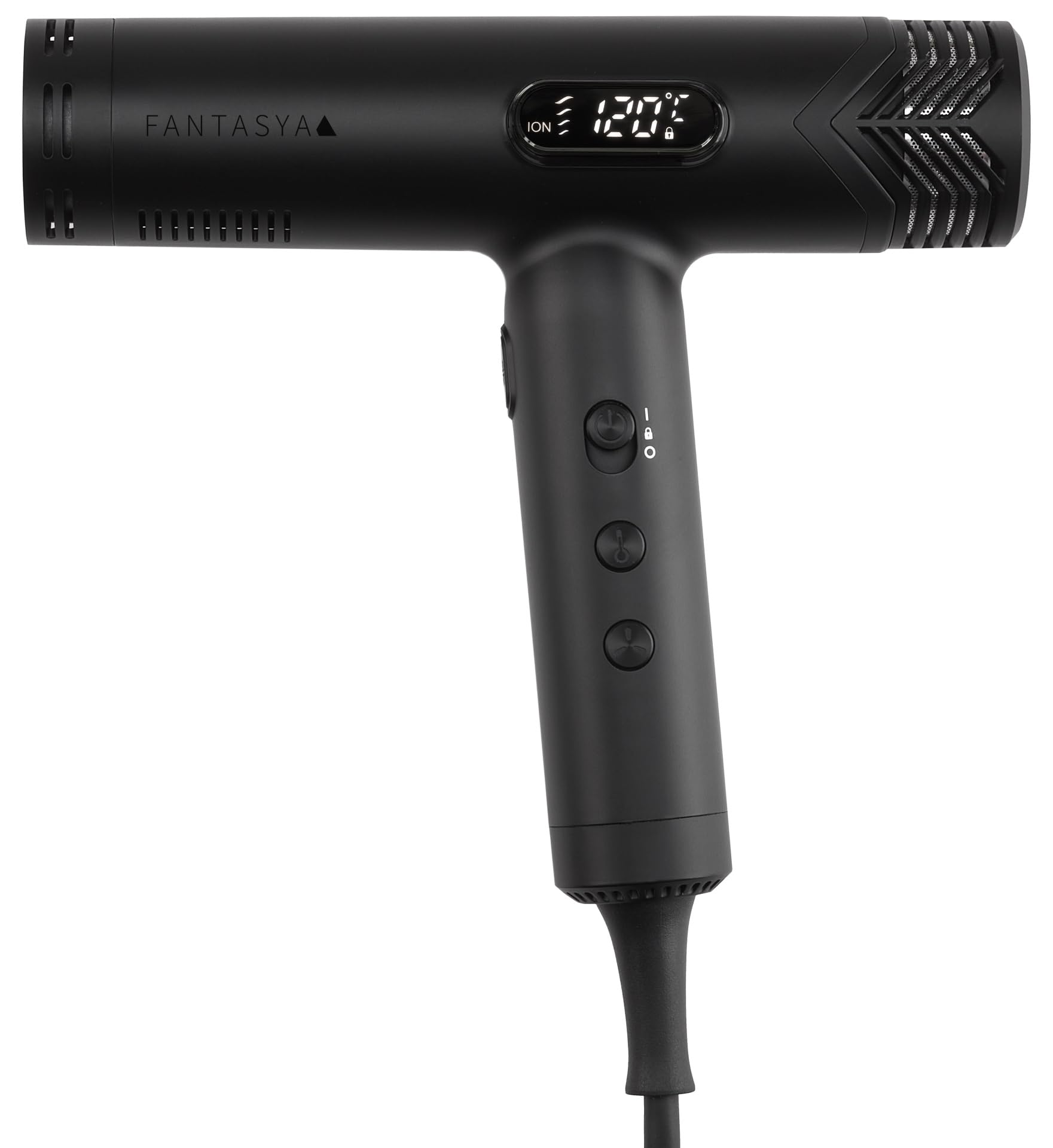 Rotschopf24 Efalock FANTASYA High Speed Haartrockner, Ionen Föhn + Tasche | 1800 W, Brushless-Motor, 4 Temperatur- und 4 Gebläsestufen, 29,7 l/s Luftdurchsatz mit Diffusor und Düsen.