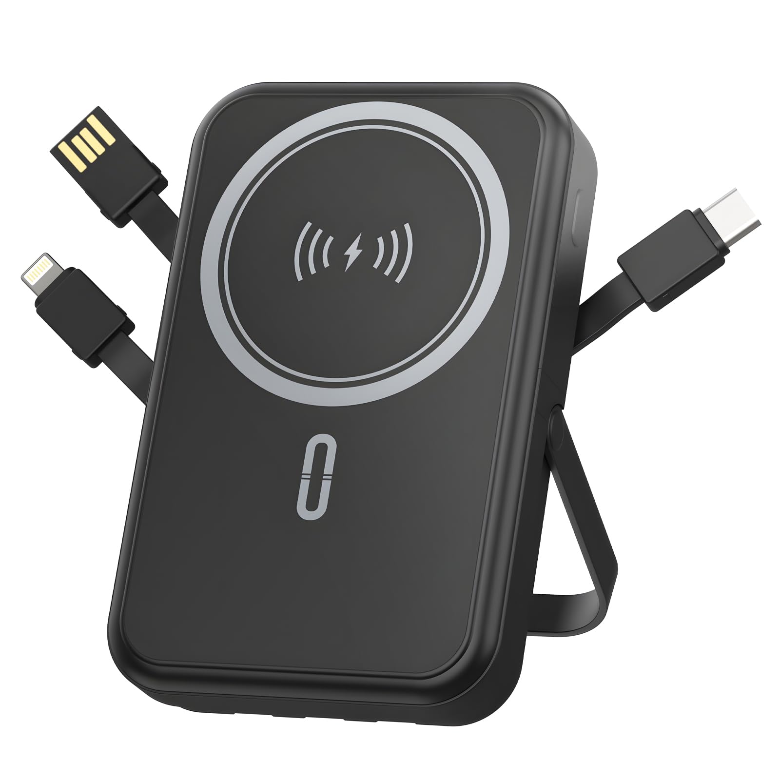 Power Bank 10000mAh Compatible with MagSafe Magnetic Portable Charger with Digital Display 15W Wireless Fast Charging Built-in 3