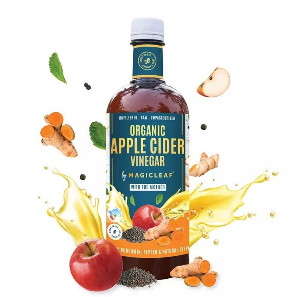 See full amazon price history chart for Magic Leaf Organic Apple Cider Vinegar with Mother, 750 ml | Turmeric, Pepper & Stevia Extract | Himalayan ACV for Weight Loss & Supports Digestion | Raw, Unfiltered & Unpasteurized Magic Leaf Organic Apple Cider Vinegar with Mother, 750 ml | Turmeric, Pepper & Stevia Extract | Himalayan ACV for Weight Loss & Supports Digestion | Raw, Unfiltered & Unpasteurized (B09TT2X2M4) Amazon Price History, Amazon Price Tracker