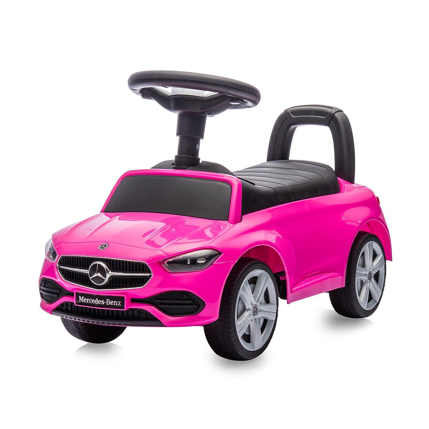 JAMARA 464033 Toboggan Mercedes-Benz Classe C – Voiture Glissante, véhicule pour Enfant intérieur et extérieur, Jouet de Voiture, Cadeau pour Enfants, Protection Anti-basculement, Coffre, klaxon
